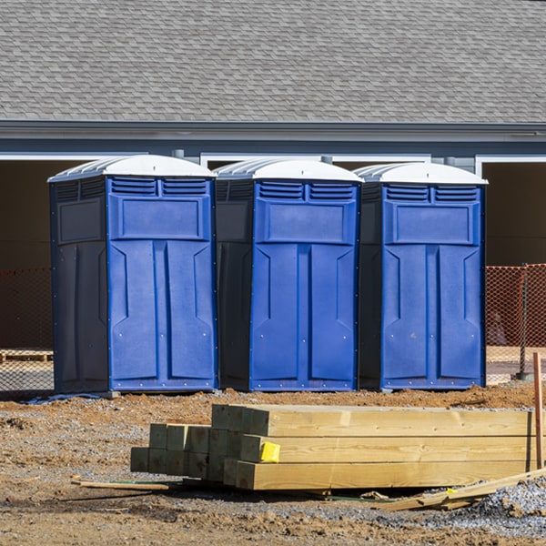 how do you dispose of waste after the portable restrooms have been emptied in Lansing